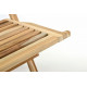 Záhradná stolička skladacia DIVERO „Hantown“ z masívneho teakového dreva