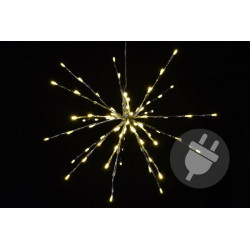 Vánoční osvětlení - meteorický déšť - teplá bílá, 40 cm 80 LED
