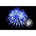 Vianočné dekoratívne osvetlenie - cencúle - 60 LED modrá