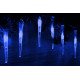 Vianočné dekoratívne osvetlenie - cencúle - 60 LED modrá