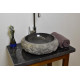 Umývadlo z kameňa DIVERO - čierny mramor