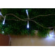 Vianočné LED osvetlenie 10 m s časovým spínačom - studená biela, 100 diód