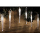 Vianočné dekoratívne osvetlenie - cencúle - 60 LED studená biela