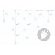 Vianočný svetelný dážď 600 LED studená biela - 11,9 m