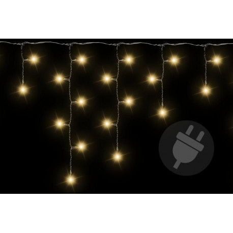 Vianočný svetelný dážď 144 LED teplá biela - 5 m