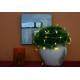 Vianočné LED osvetlenie 5 m s časovým spínačom - teplá biela, 50 diód